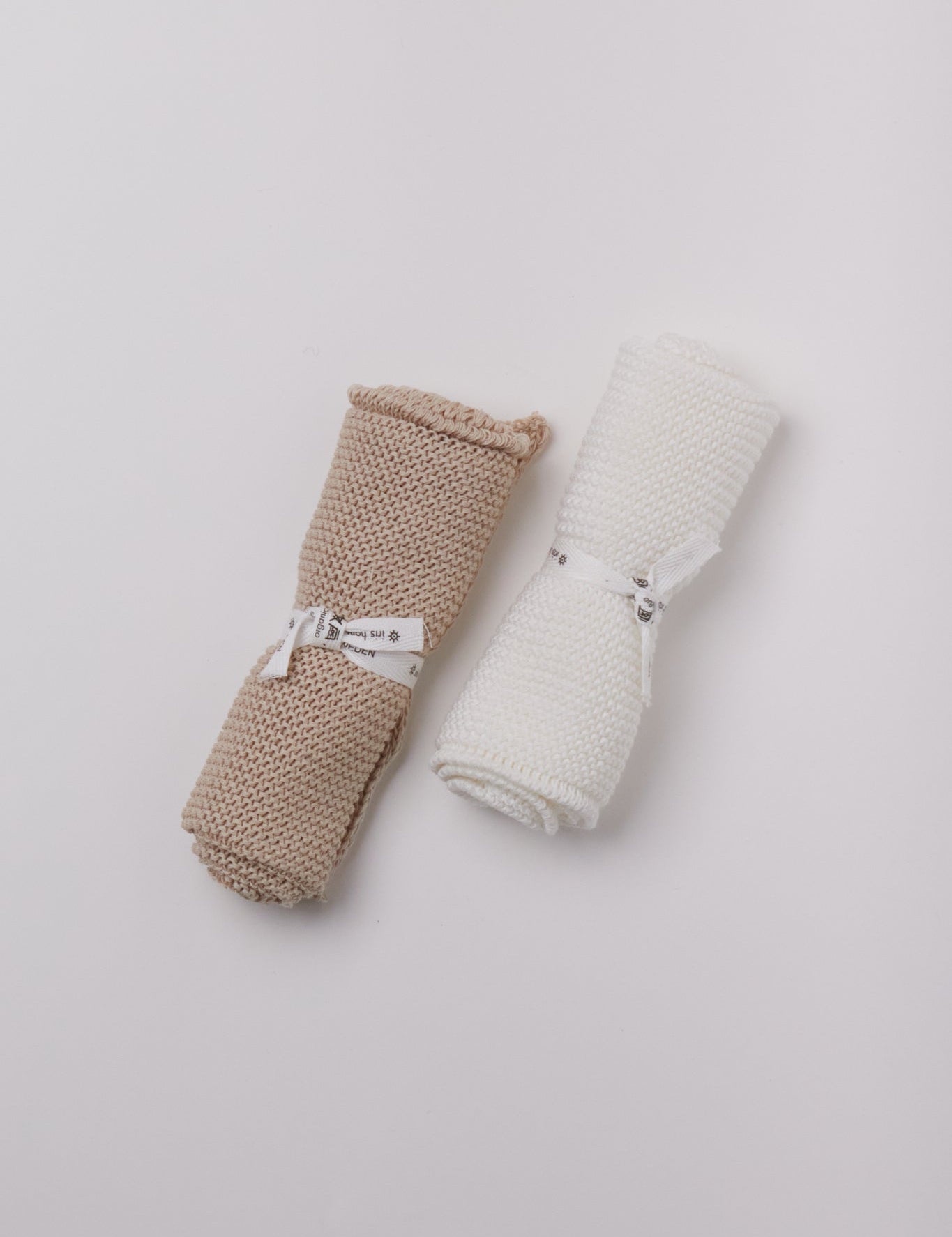 Iris Hantverk Knitted Washcloth, curated by Shop Sommer in San Francisco.
