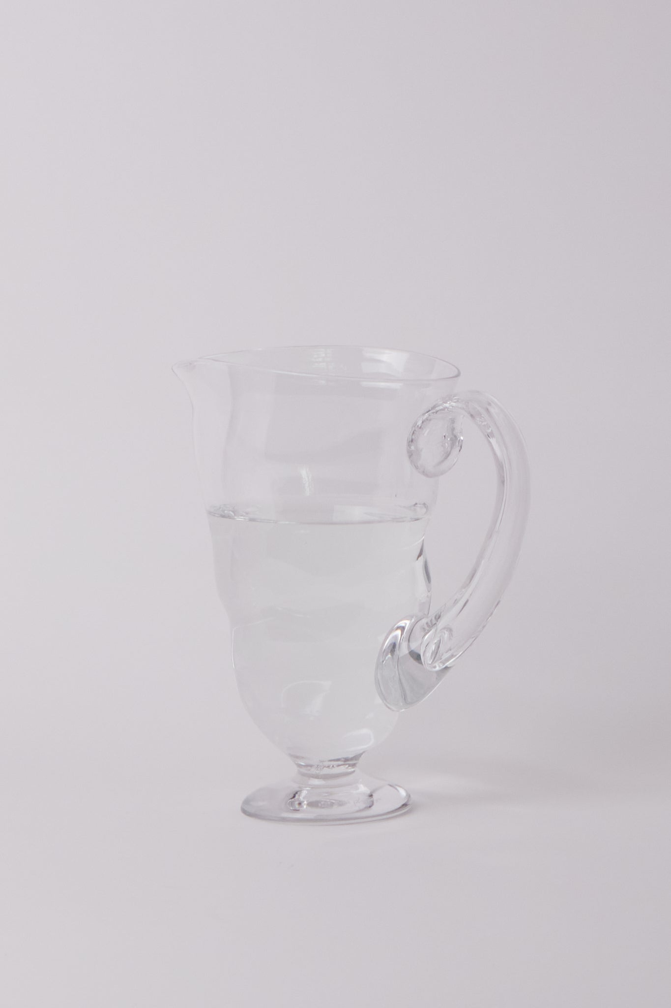 Twisted Glass Pitcher