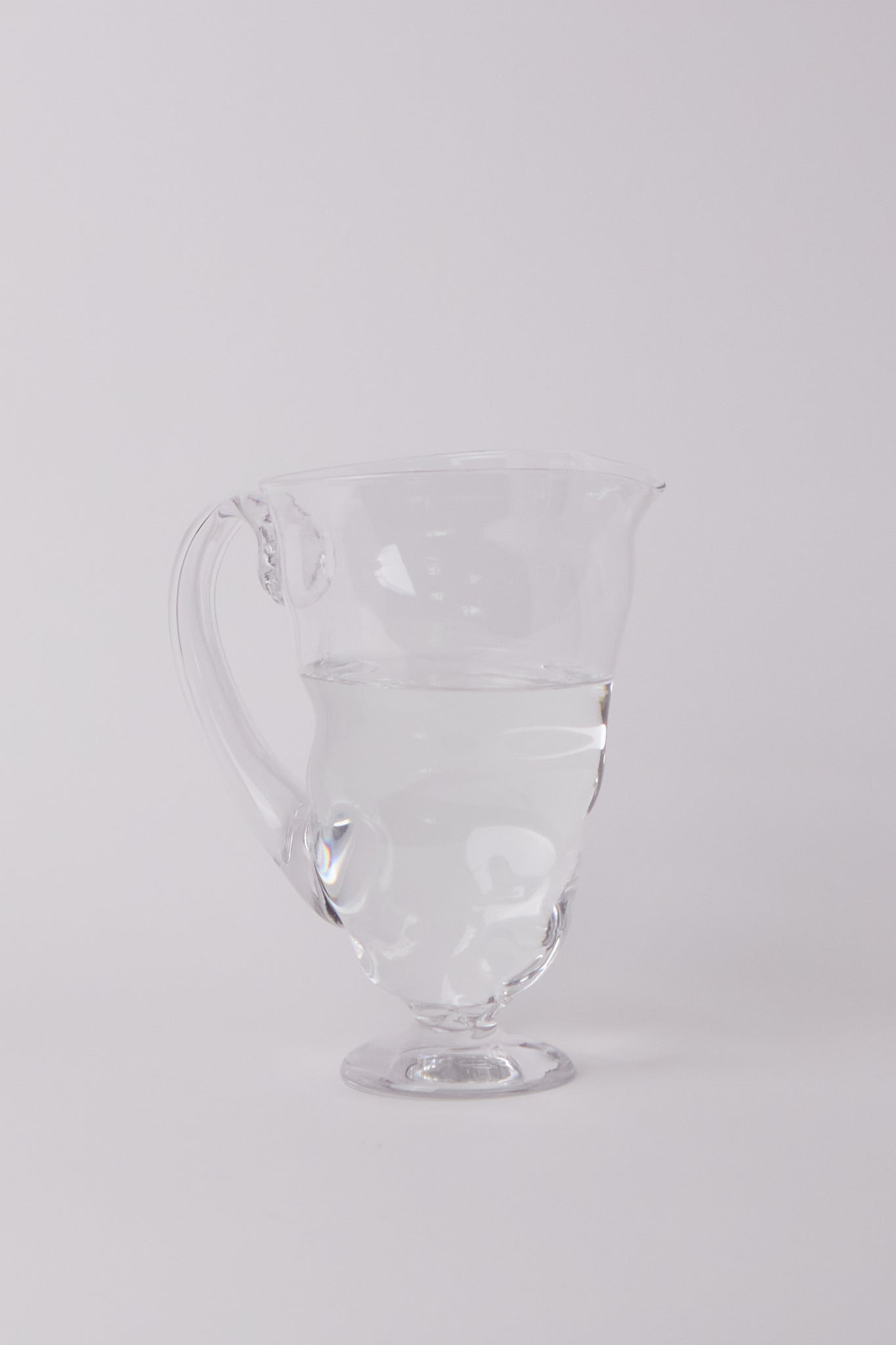 Twisted Glass Pitcher