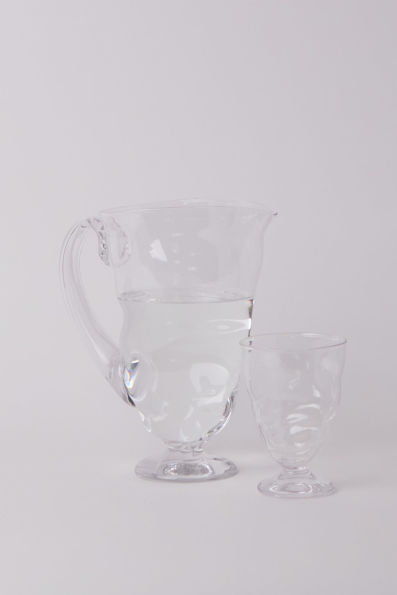 Twisted Glass Pitcher