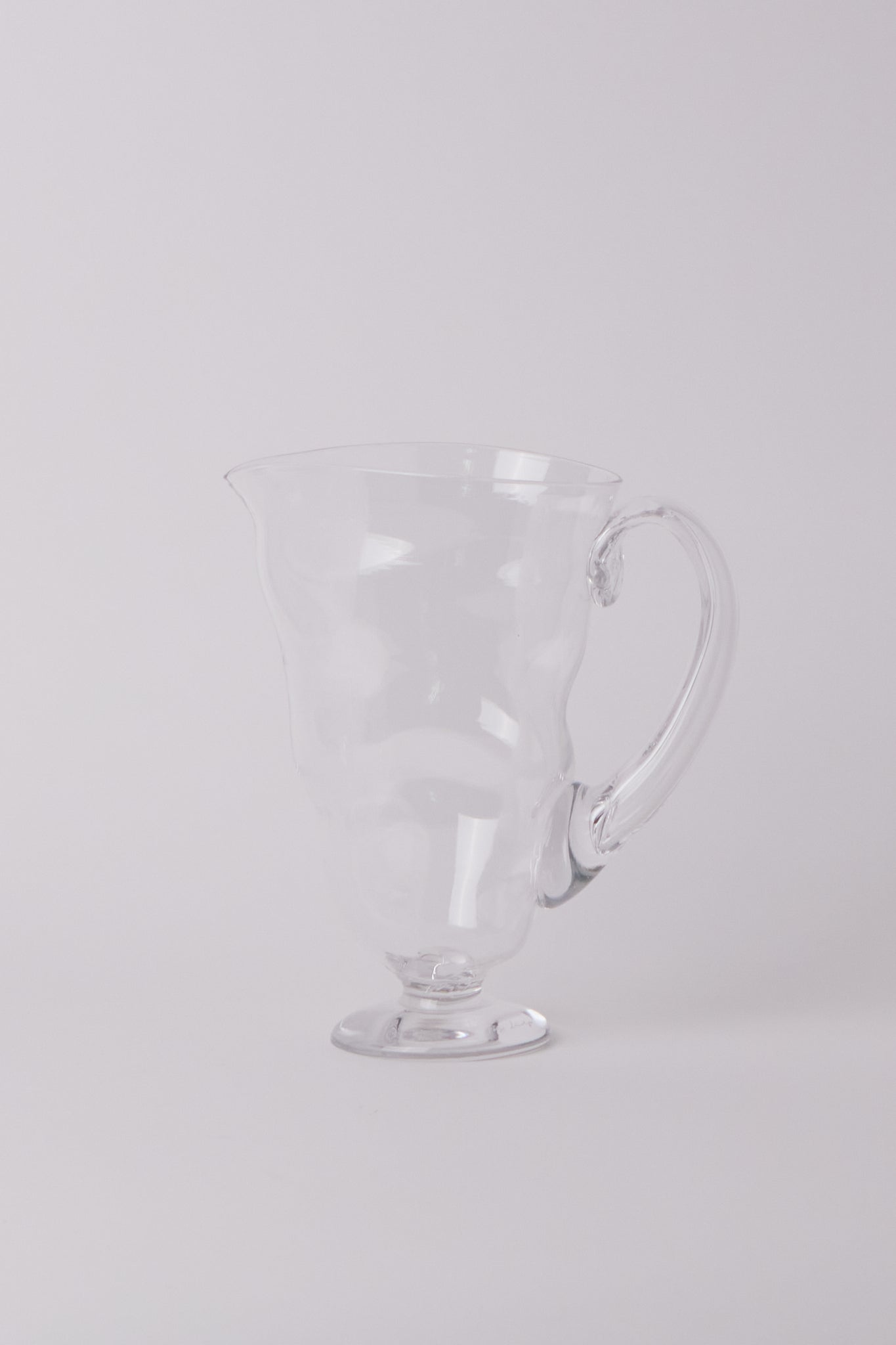 Silje Lindrup Twisted Glass Pitcher, curated by Shop Sommer in San Francisco.