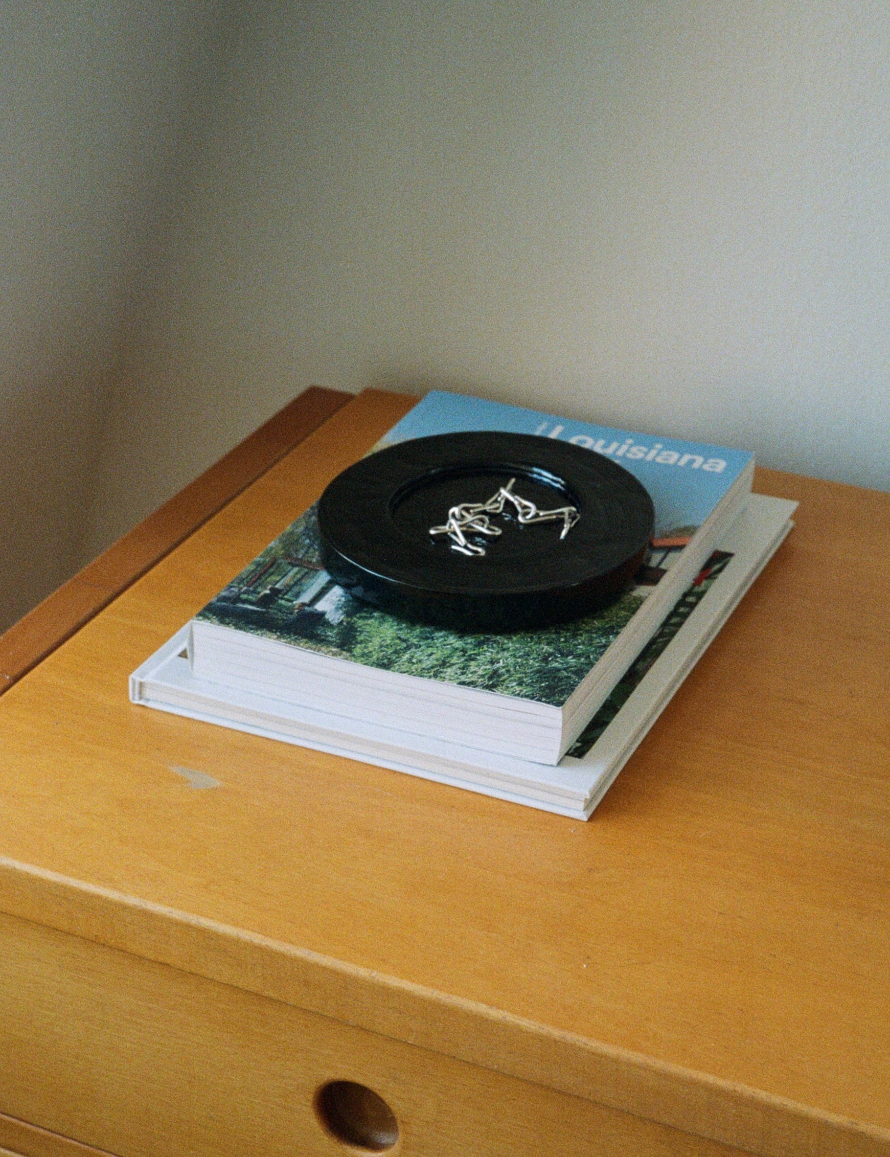 Nina Nørgaard Solid Glass Assiette Black, curated by Shop Sommer in San Francisco.