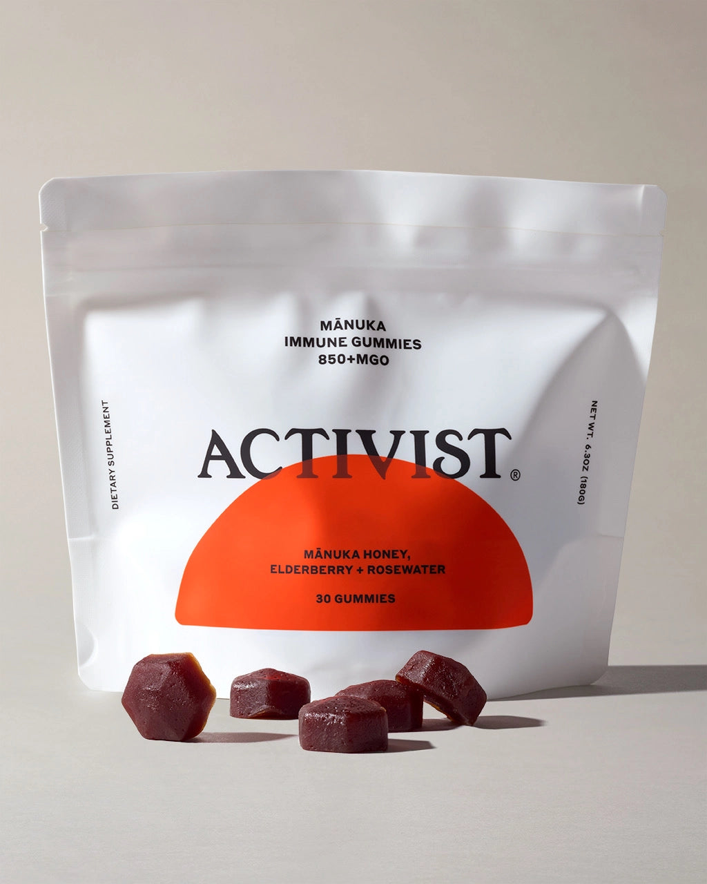 ACTIVIST Mānuka Immune Gummies, curated by Shop Sommer in San Francisco.