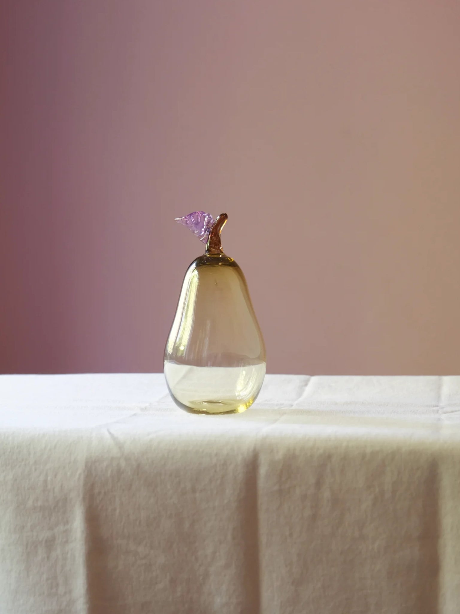 Marianne Pear Paperweight Panna Cotta