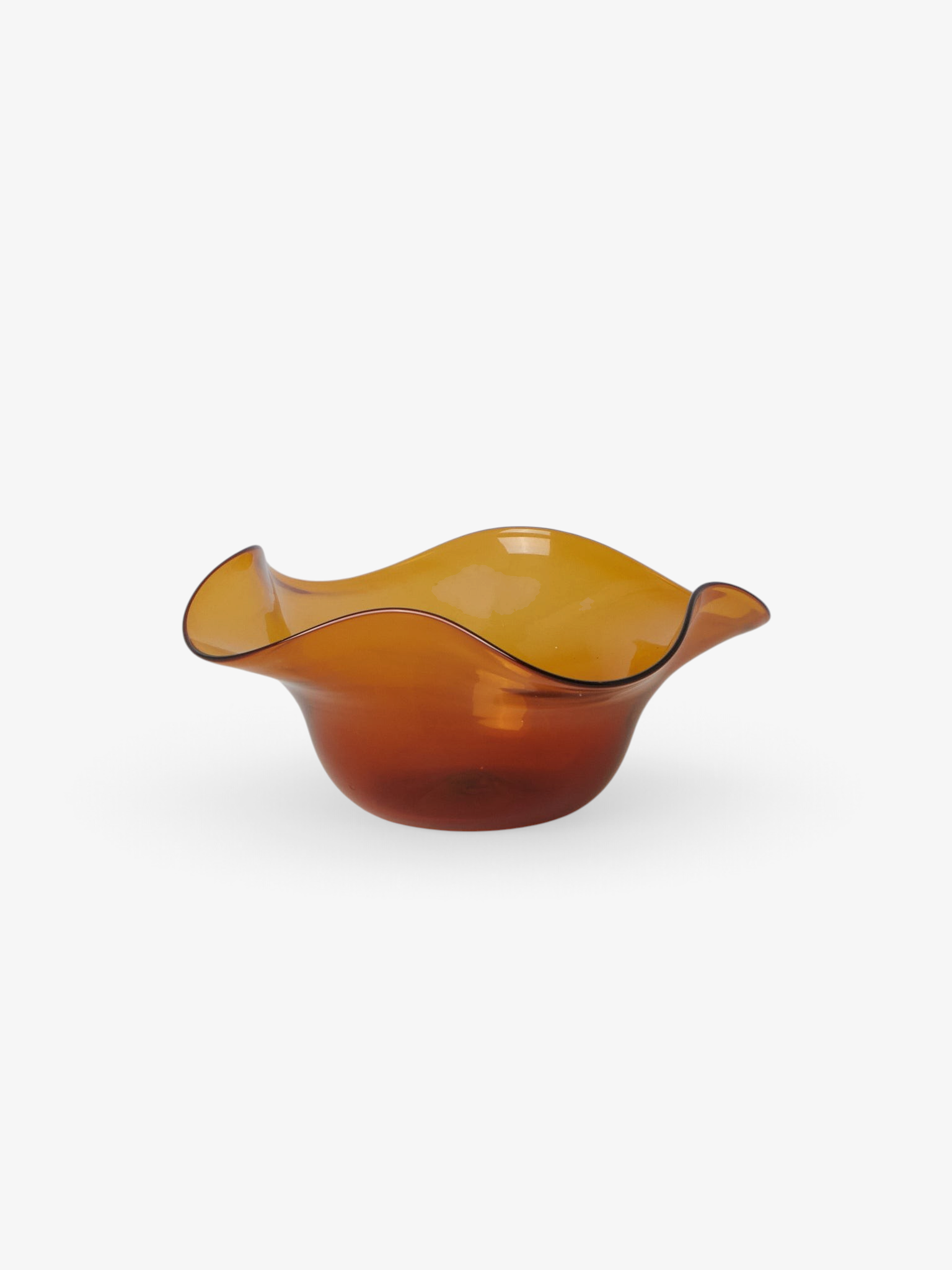 Akua Objects Michele Glass Bowl in Amber, curated by Shop Sommer in San Francisco