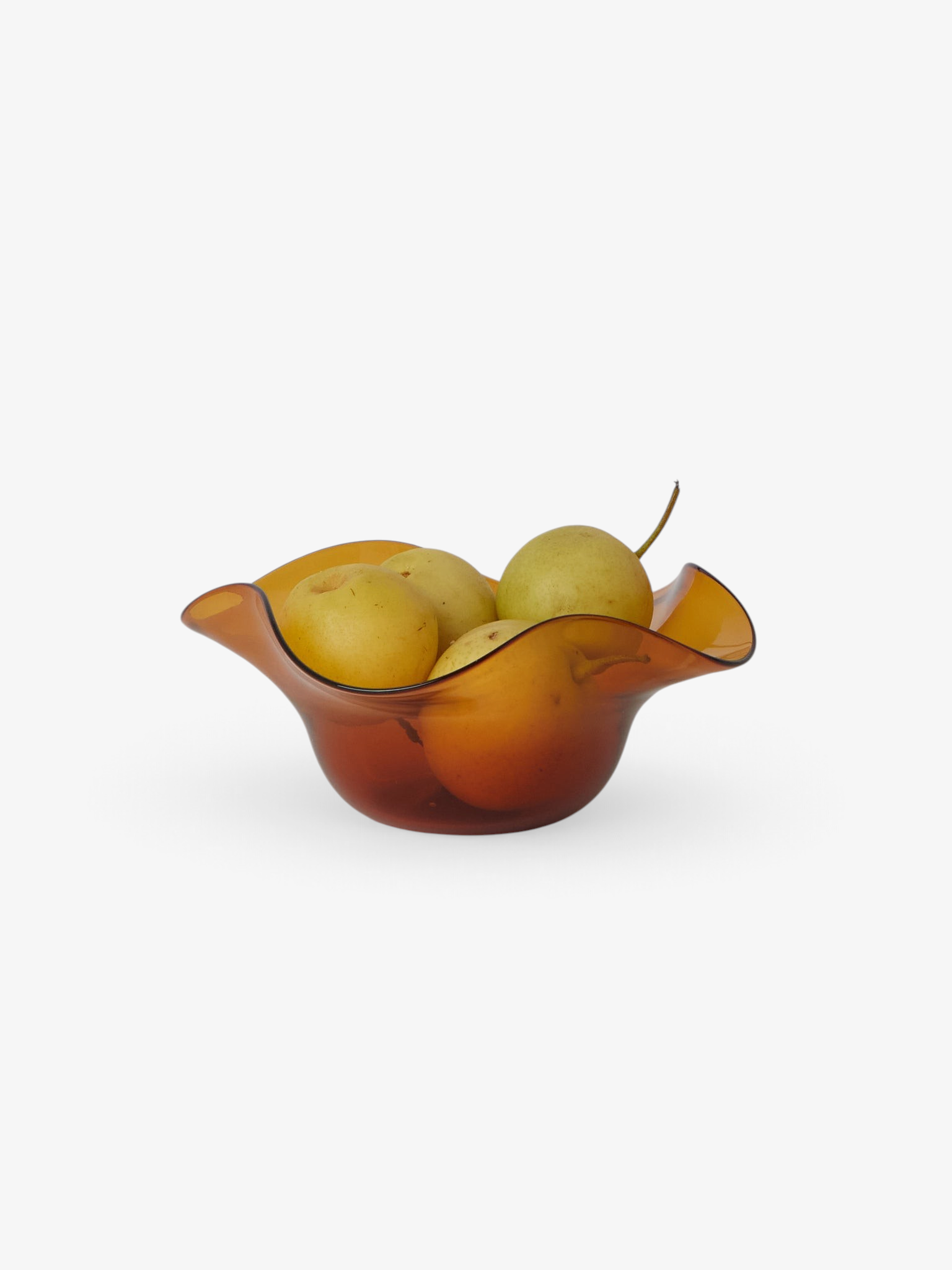 Akua Objects Michele Glass Bowl in Amber, curated by Shop Sommer in San Francisco