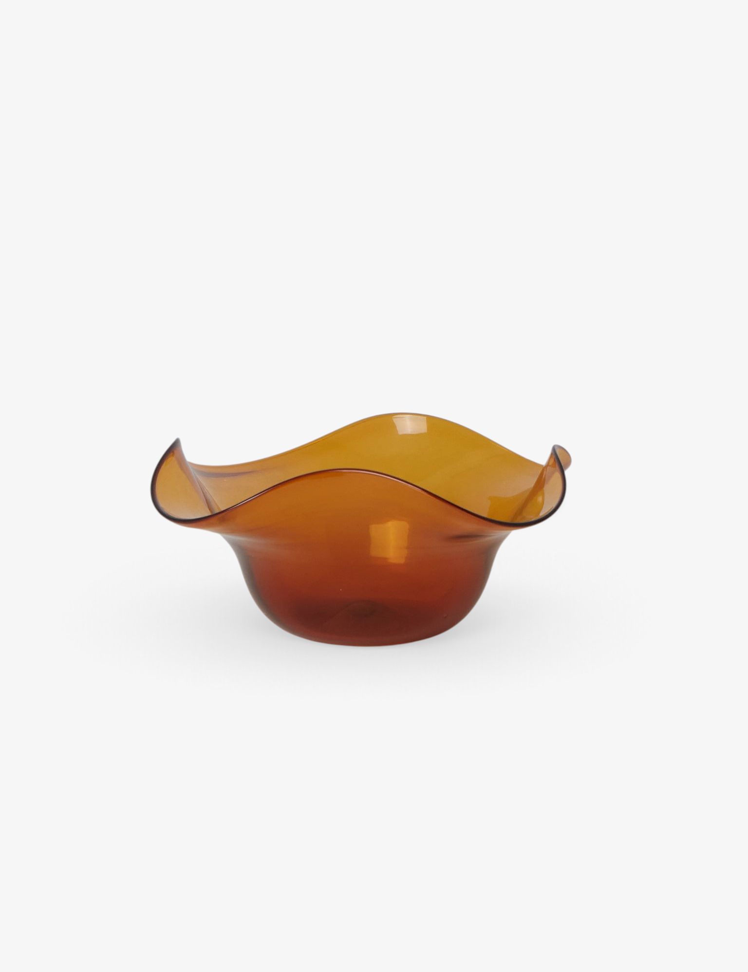 Akua Objects Michele Glass Bowl in Amber, curated by Shop Sommer in San Francisco