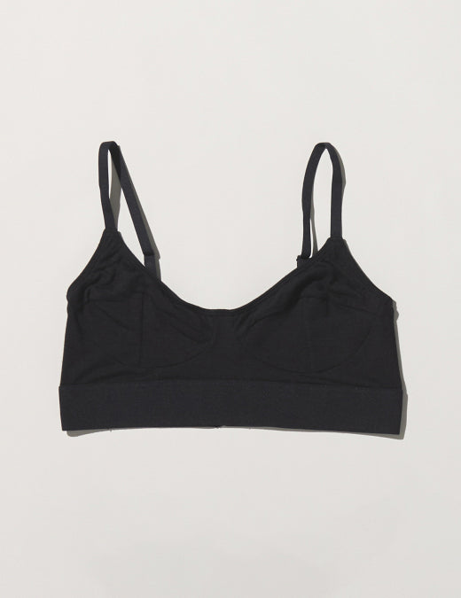 Baserange Soft Bra in Black, curated by Shop Sommer in San Francisco.