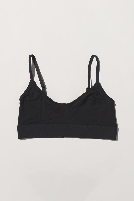 Baserange Soft Bra in Black, curated by Shop Sommer in San Francisco.