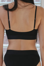 Baserange Soft Bra in Black, curated by Shop Sommer in San Francisco.