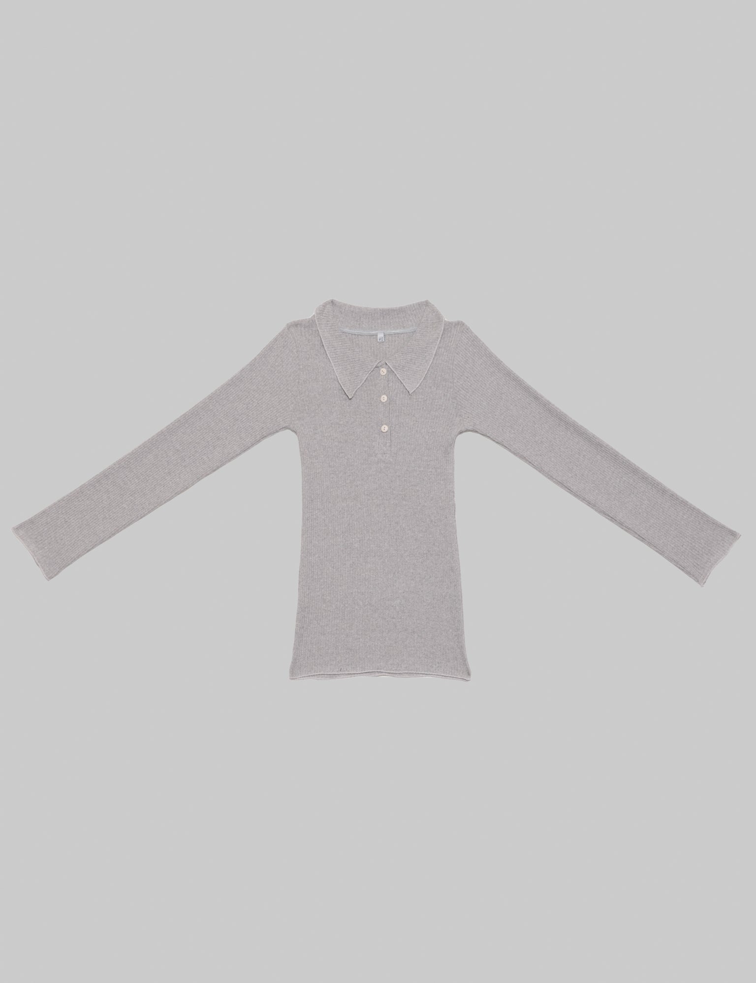 Baserange Dual Long Sleeve Tee Grey Melange, curated by Shop Sommer in San Francisco.