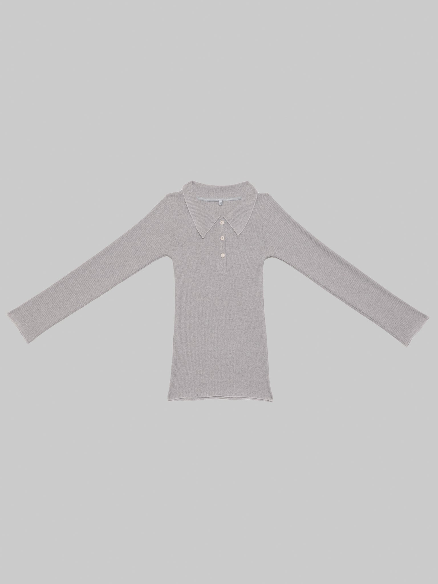 Baserange Dual Long Sleeve Tee Grey Melange, curated by Shop Sommer in San Francisco.