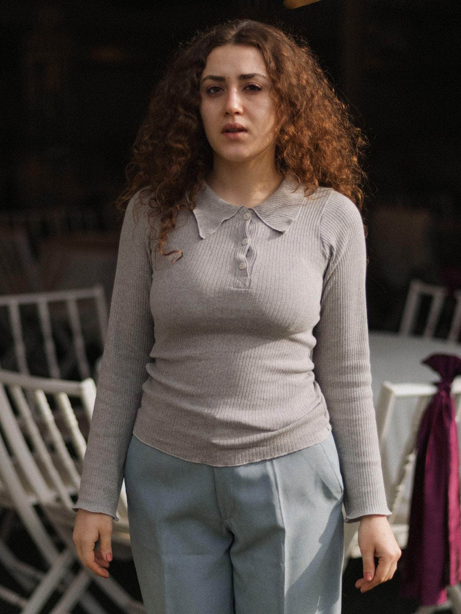 Baserange Dual Long Sleeve Tee Grey Melange, curated by Shop Sommer in San Francisco.