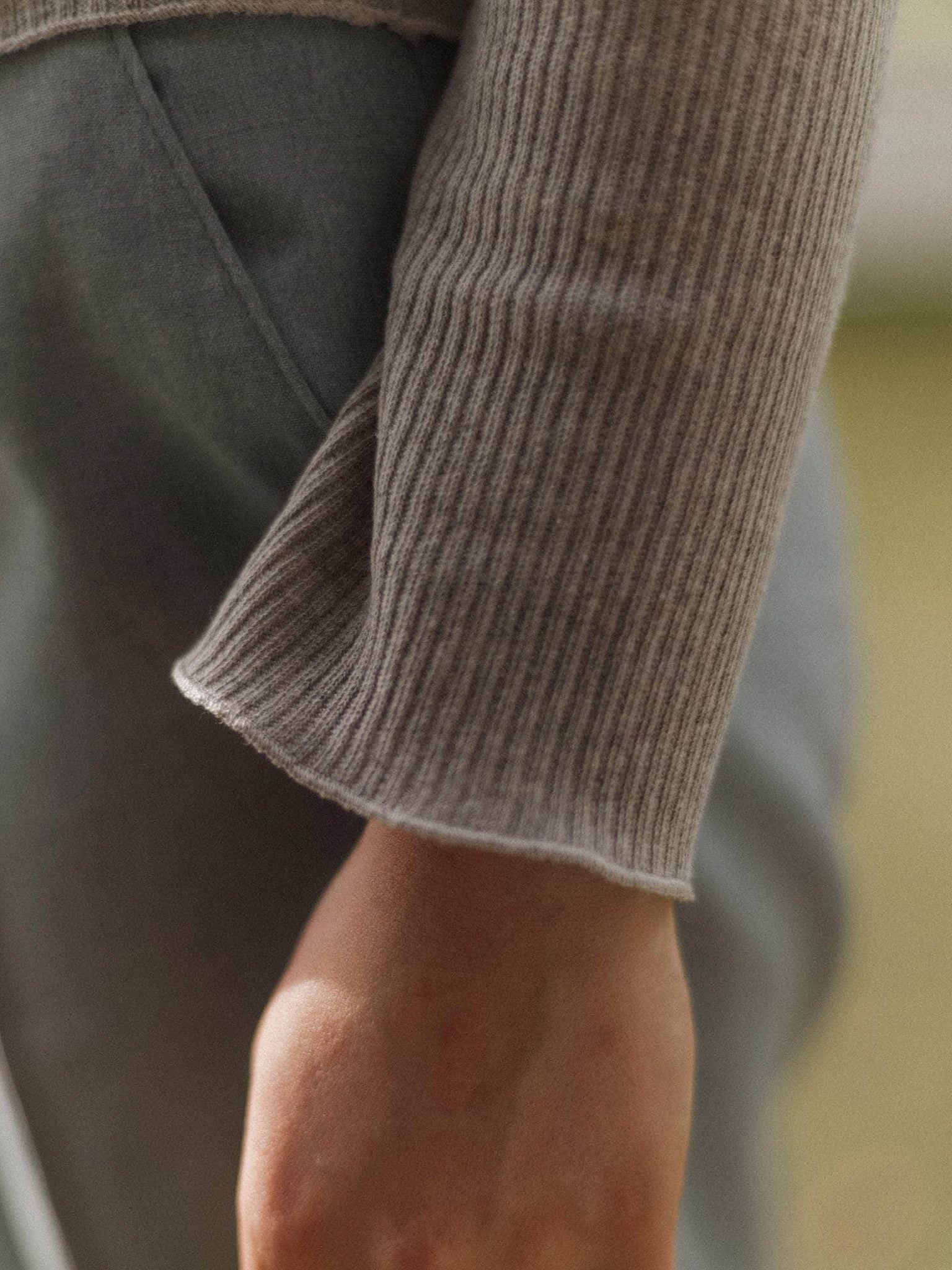 Baserange Dual Long Sleeve Tee Grey Melange, curated by Shop Sommer in San Francisco.