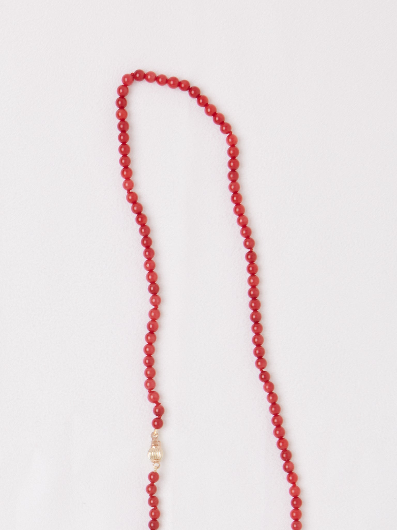 Red Bamboo Coral Necklace by Béatrice Valenzuela, curated by Shop Sommer in San Francisco.