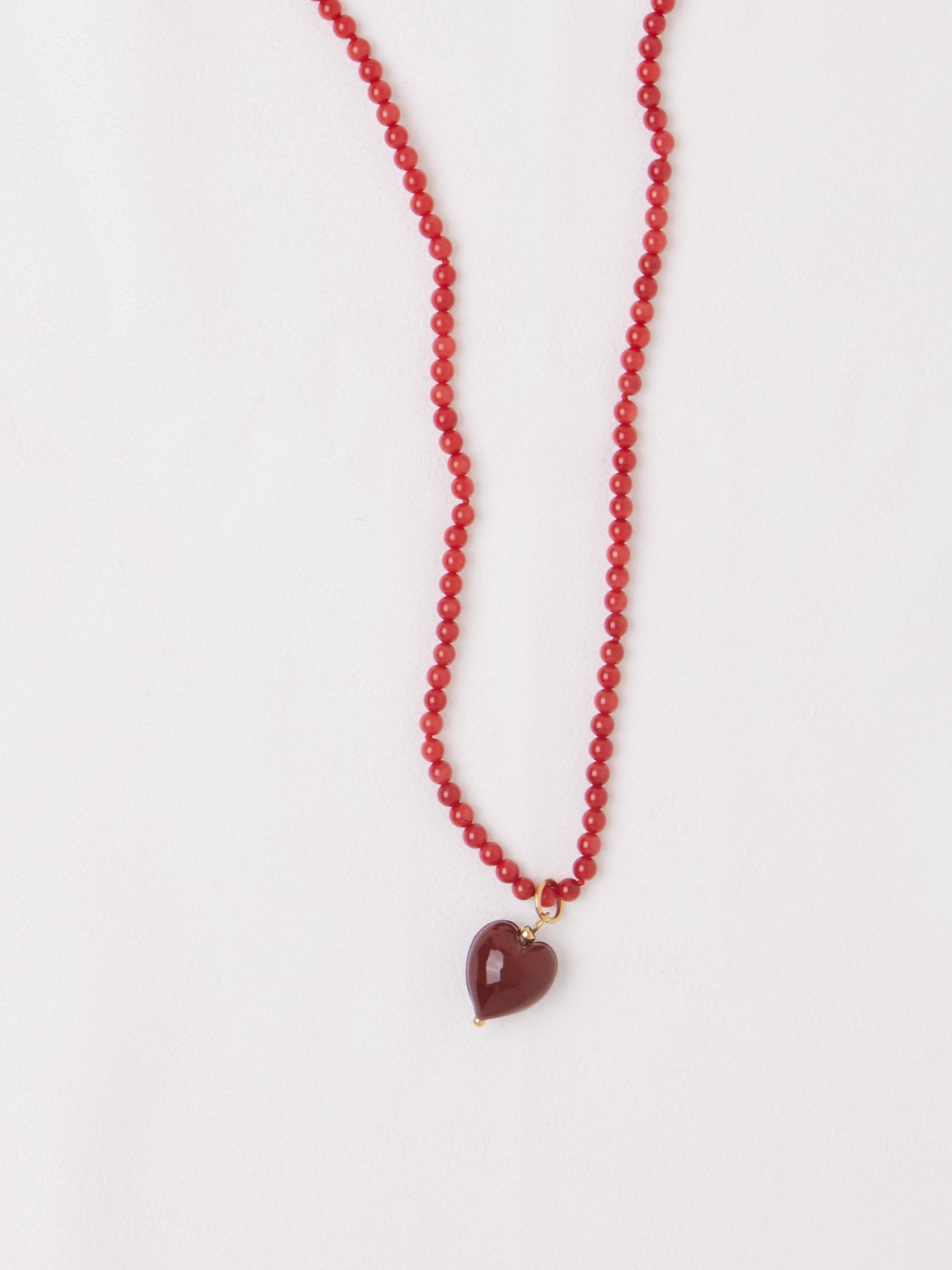Red Bamboo Coral Necklace by Béatrice Valenzuela, curated by Shop Sommer in San Francisco.