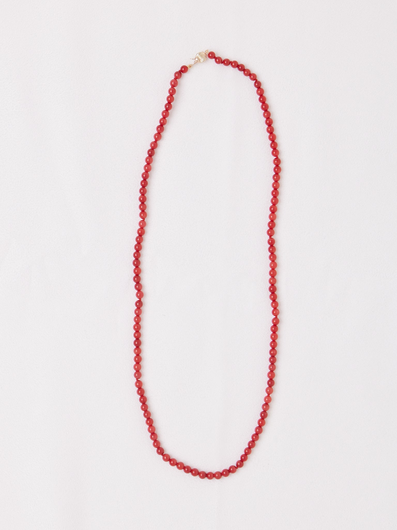 Red Bamboo Coral Necklace by Béatrice Valenzuela, curated by Shop Sommer in San Francisco.