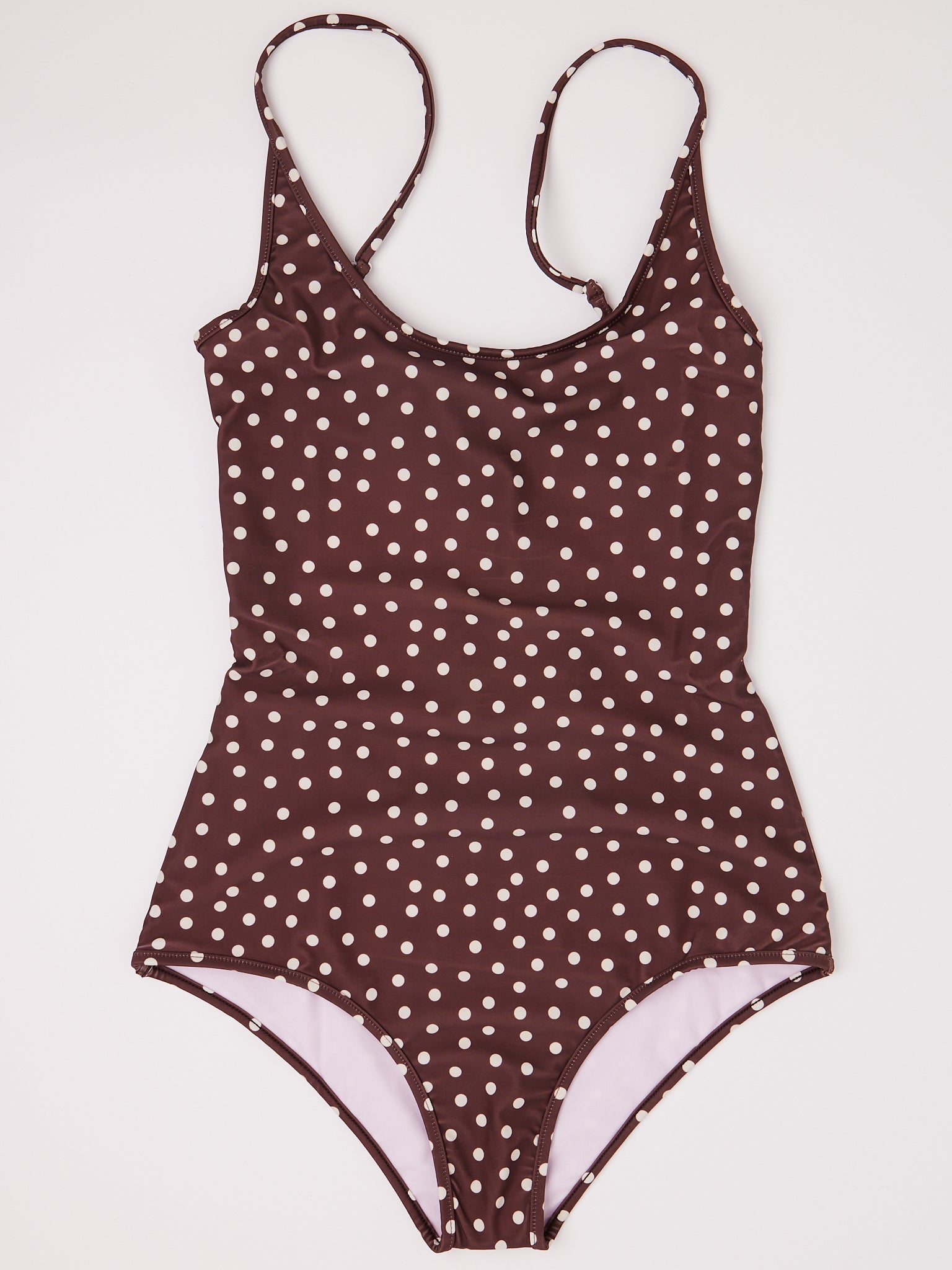 Bellini Bikini Saona Swimsuit Brown Dot, curated by Shop Sommer in San Francisco.