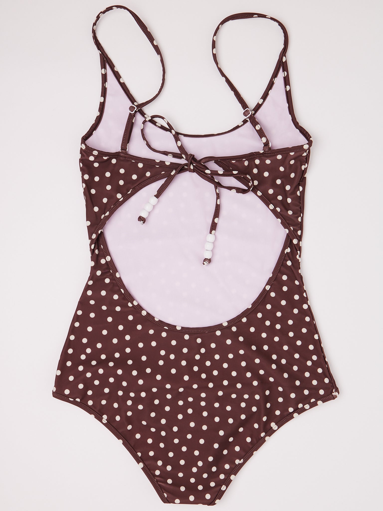 Bellini Bikini Saona Swimsuit Brown Dot, curated by Shop Sommer in San Francisco.