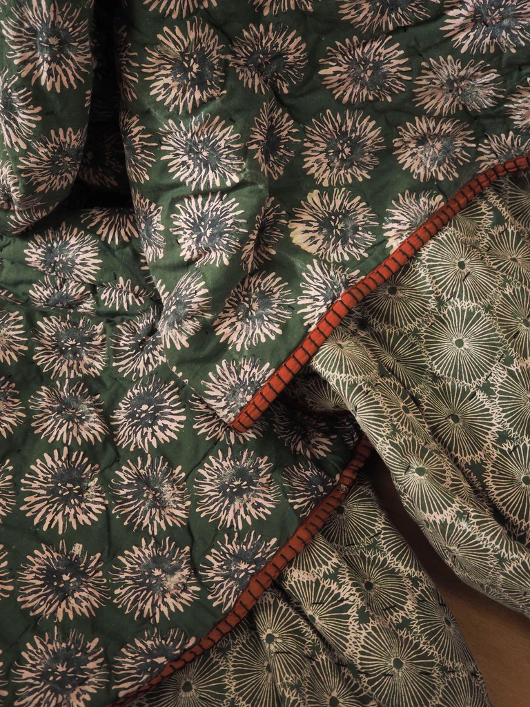 Studio Ford Blooming Flower Throw and Quilt, curated by Shop Sommer in San Francisco. 
