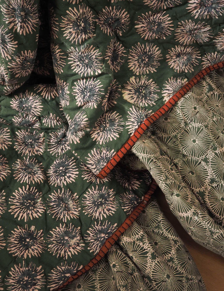 Studio Ford Blooming Flower Throw and Quilt, curated by Shop Sommer in San Francisco.