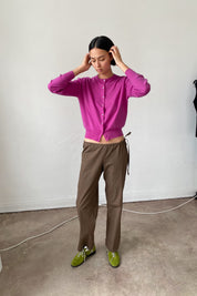 Brooke Callahan Tie Pants in Chocolate, curated by Shop Sommer in San Francisco.