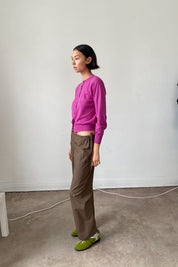 Brooke Callahan Tie Pants in Chocolate, curated by Shop Sommer in San Francisco.