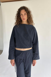 Brooke Callahan Cuff Top in Navy, curated by Shop Sommer in San Francisco.