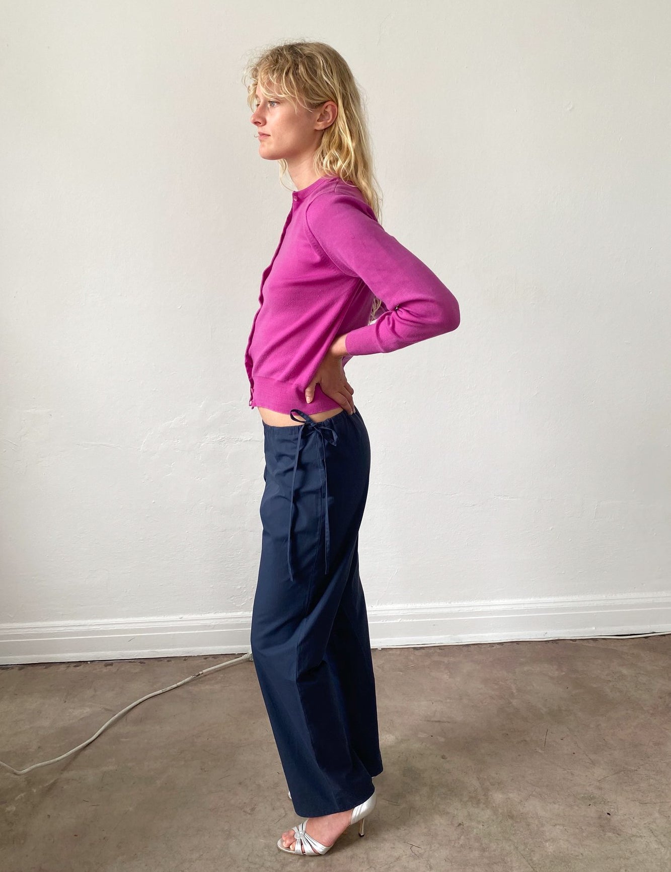 Brooke Callahan Navy Tie Pants, curated by Shop Sommer in San Francisco.