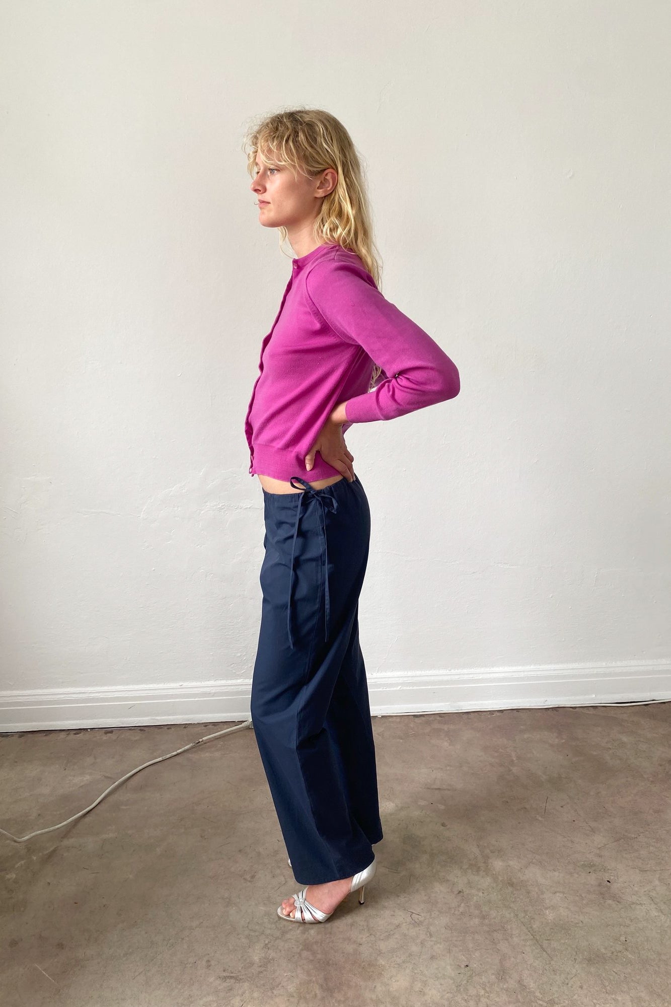 Brooke Callahan Navy Tie Pants, curated by Shop Sommer in San Francisco.