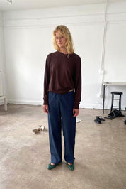 Brooke Callahan Navy Tie Pants, curated by Shop Sommer in San Francisco.