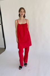 Brooke Callahan Bow Dress in Red, curated by Shop Sommer in San Francisco.