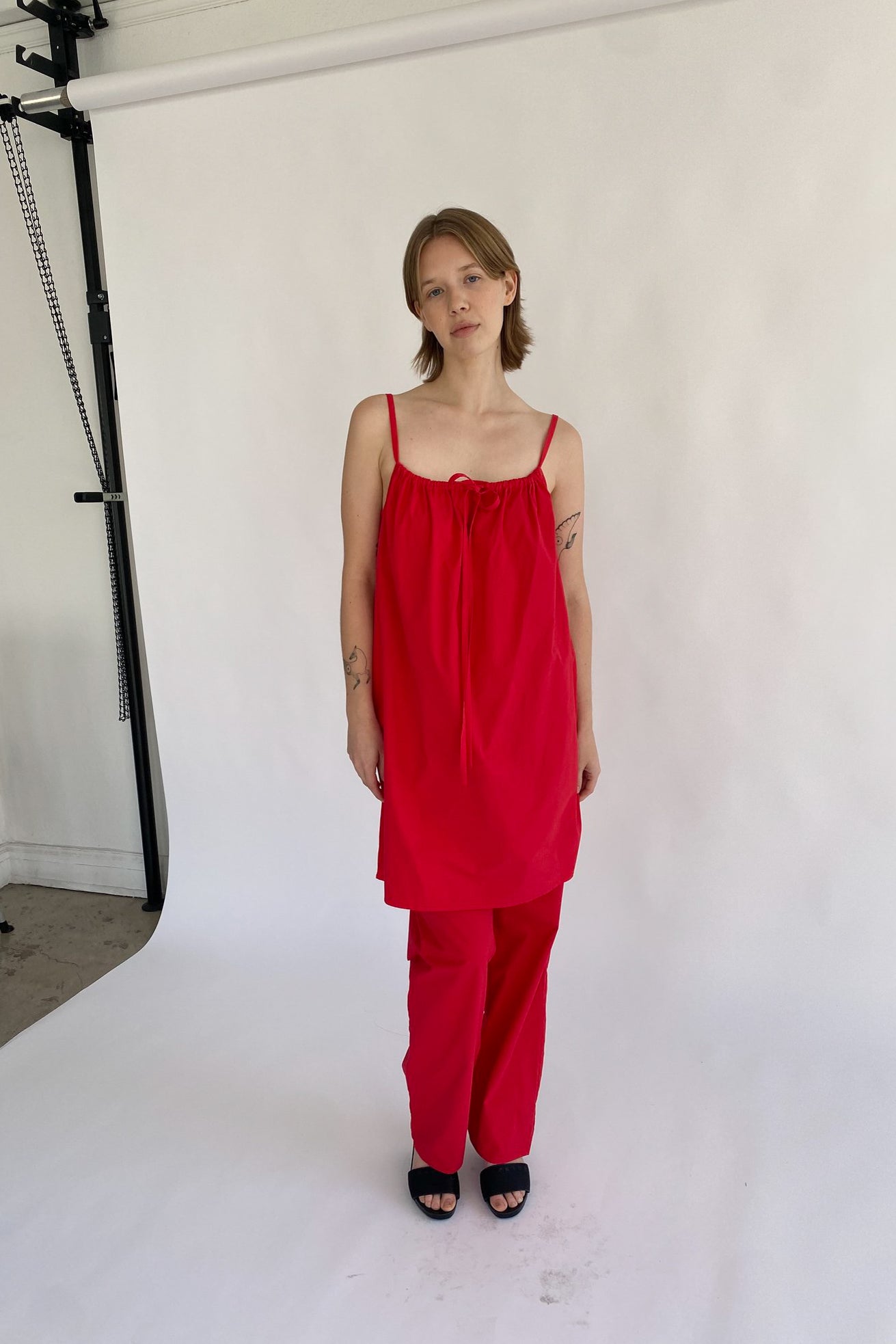 Brooke Callahan Bow Dress in Red, curated by Shop Sommer in San Francisco.