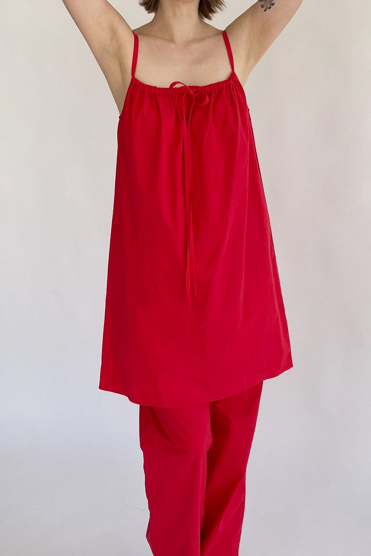 Brooke Callahan Bow Dress in Red, curated by Shop Sommer in San Francisco.