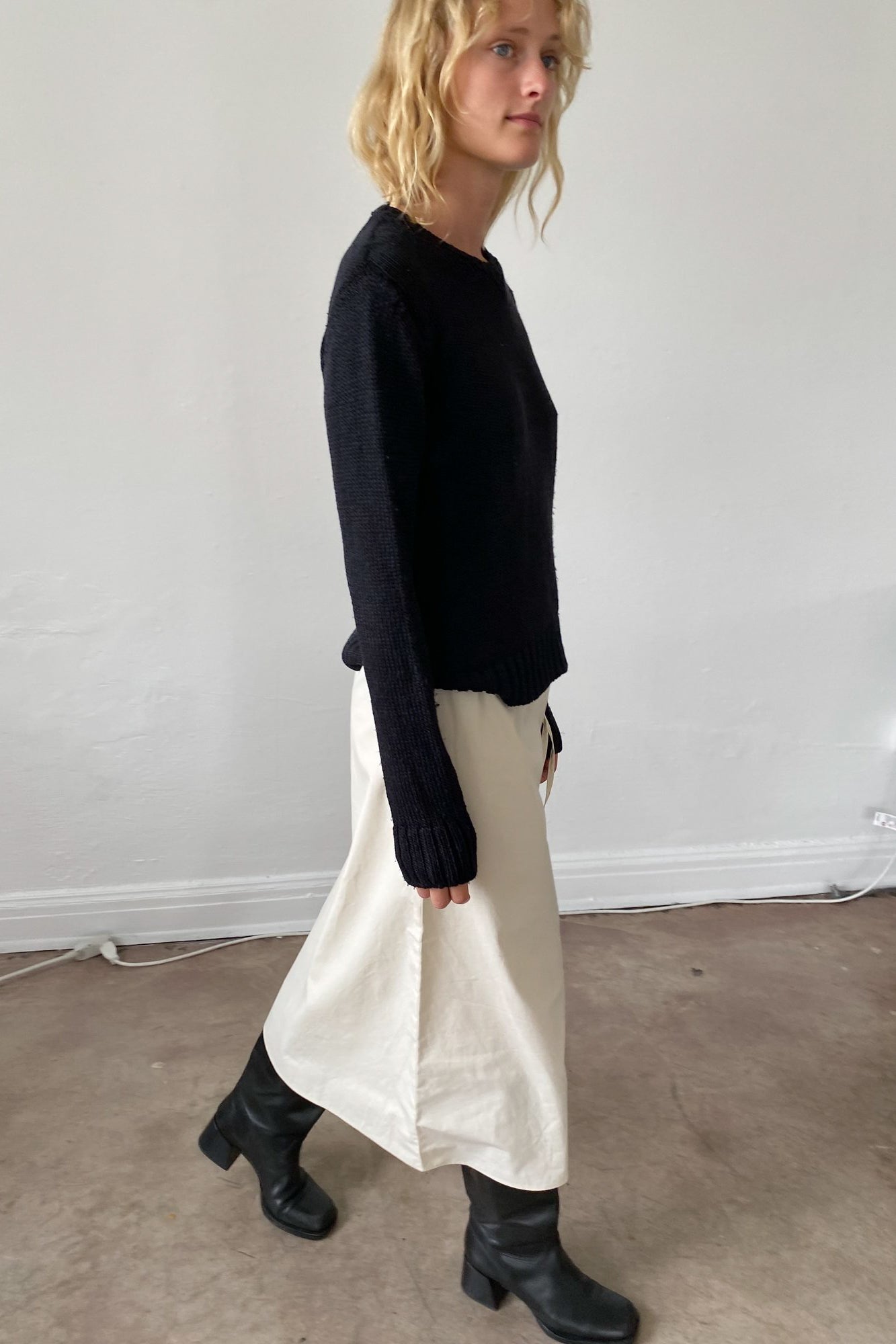 Brooke Callahan Column Skirt in Rice, curated by Shop Sommer in San Francisco.