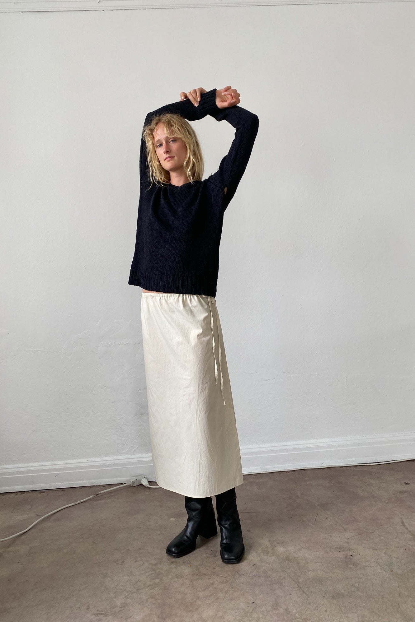 Brooke Callahan Column Skirt in Rice, curated by Shop Sommer in San Francisco.