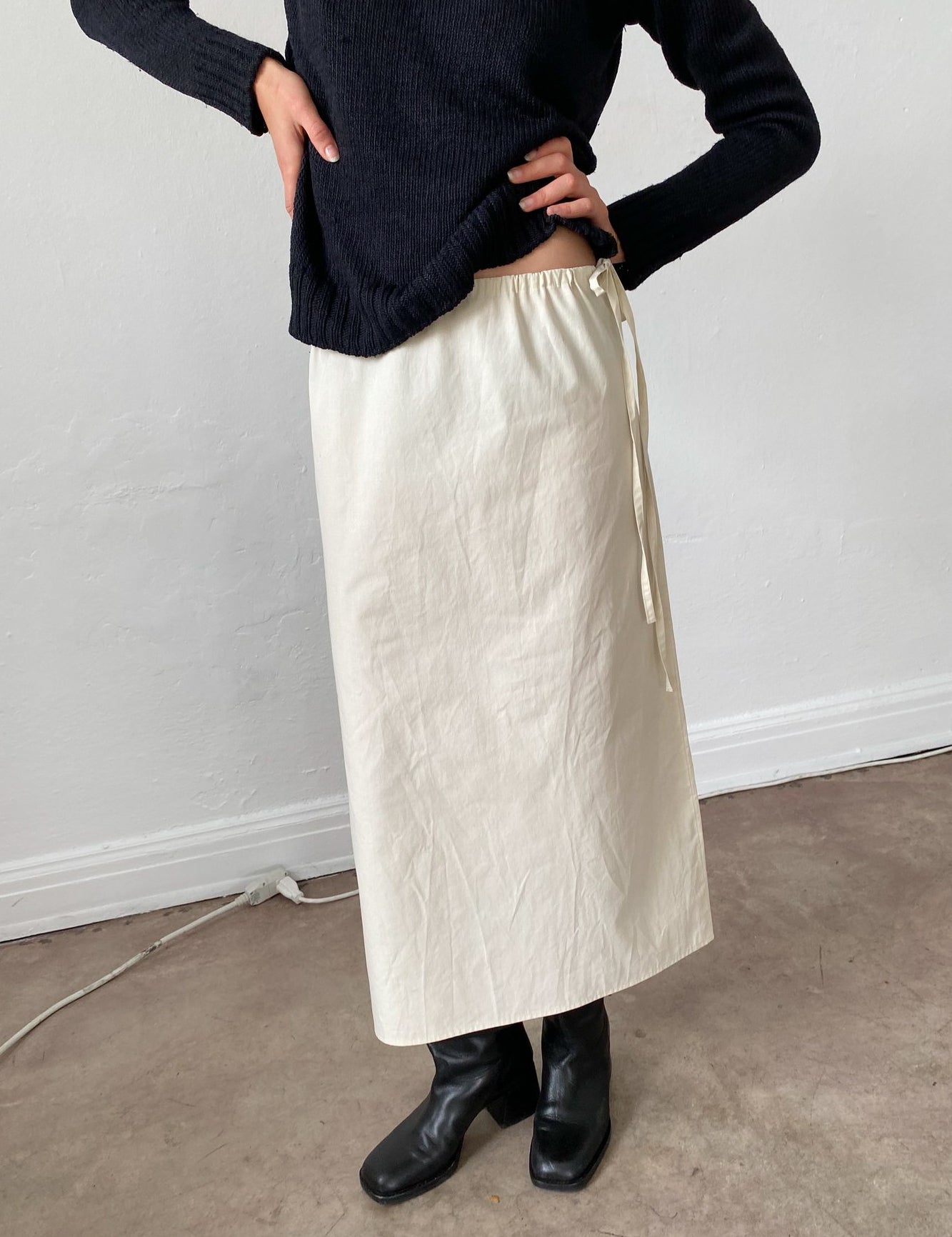 Brooke Callahan Column Skirt in Rice, curated by Shop Sommer in San Francisco.
