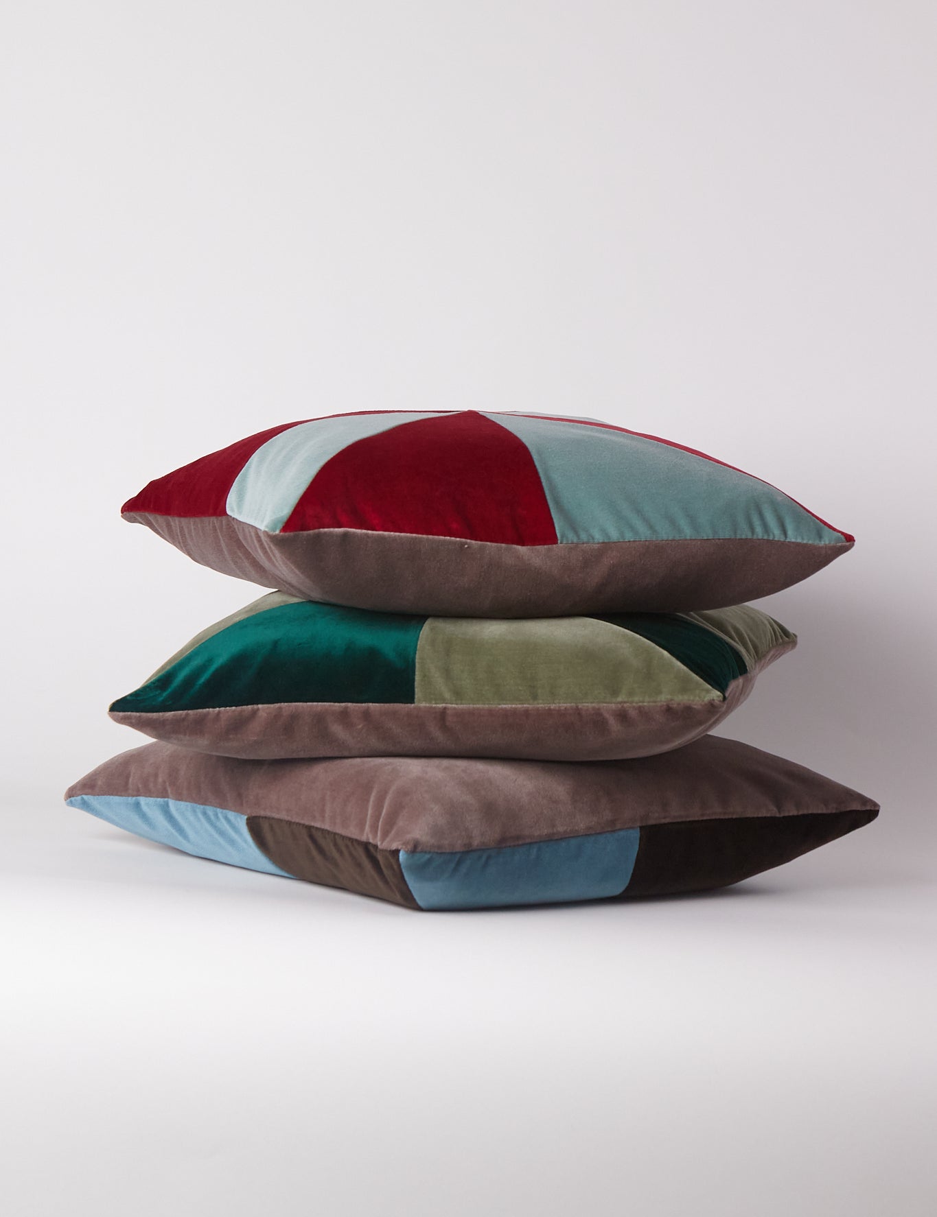 Christina Lundsteen Suki Cushion in Mazarine and Brown, curated by Shop Sommer in San Francisco.