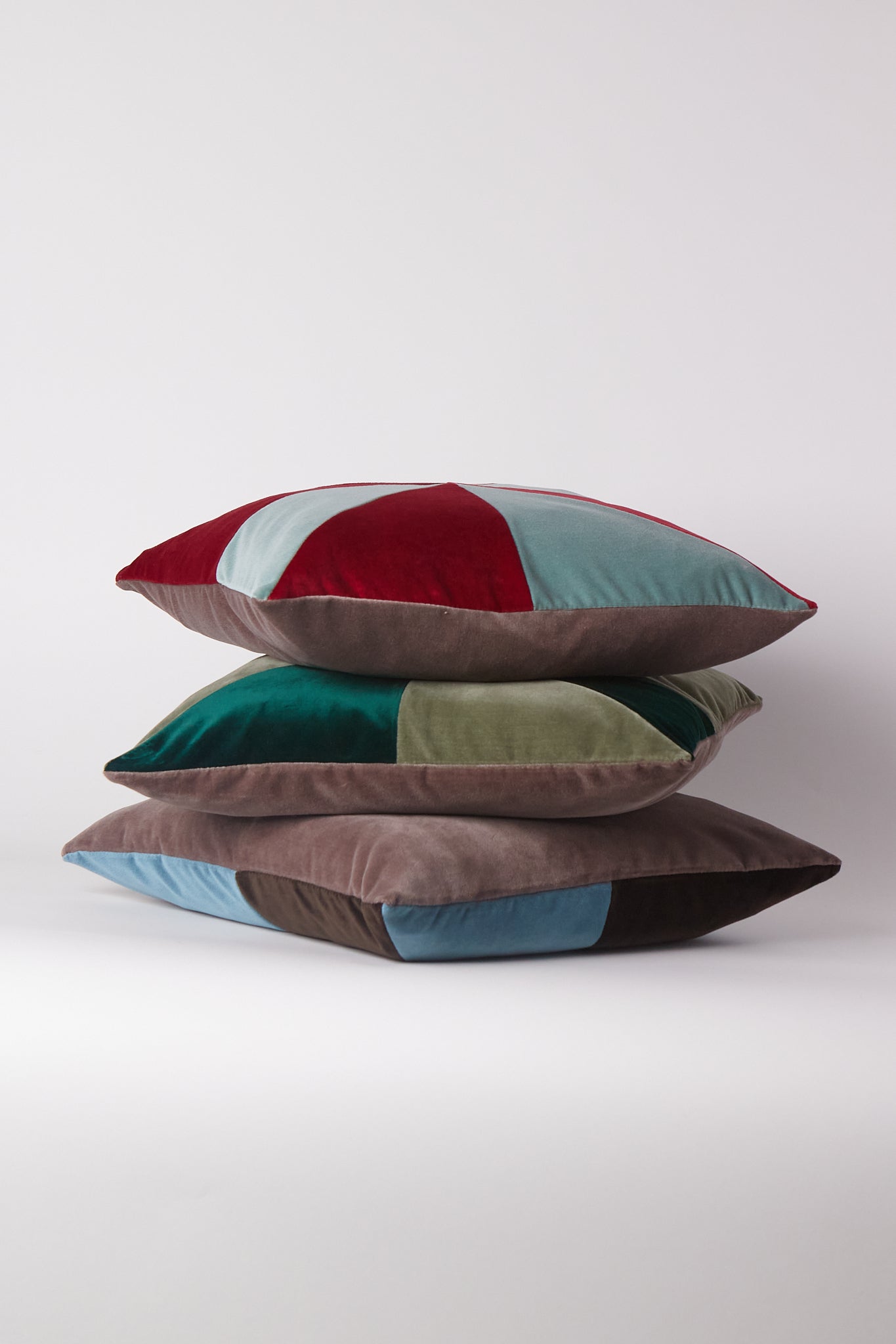 Christina Lundsteen Suki Cushion in Mazarine and Brown, curated by Shop Sommer in San Francisco.