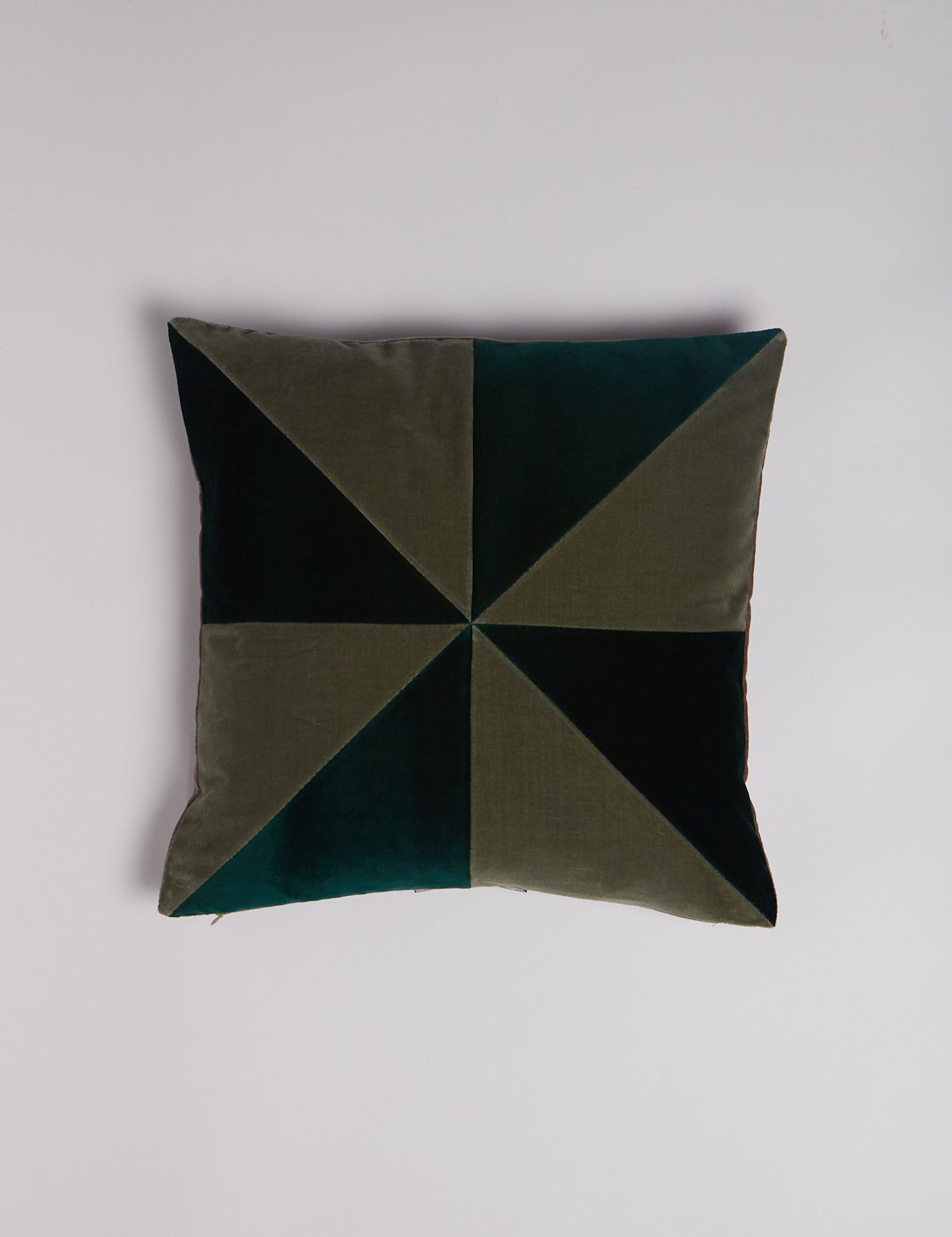 Christina Lundsteen Suki Cushion in Monochrome Green, curated by Shop Sommer in San Francisco.