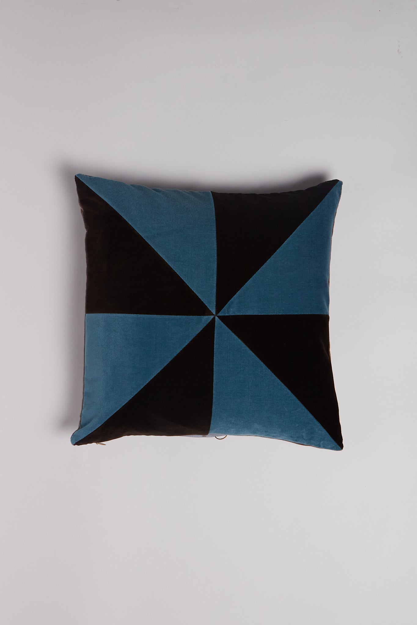 Christina Lundsteen Suki Cushion in Mazarine and Brown, curated by Shop Sommer in San Francisco.