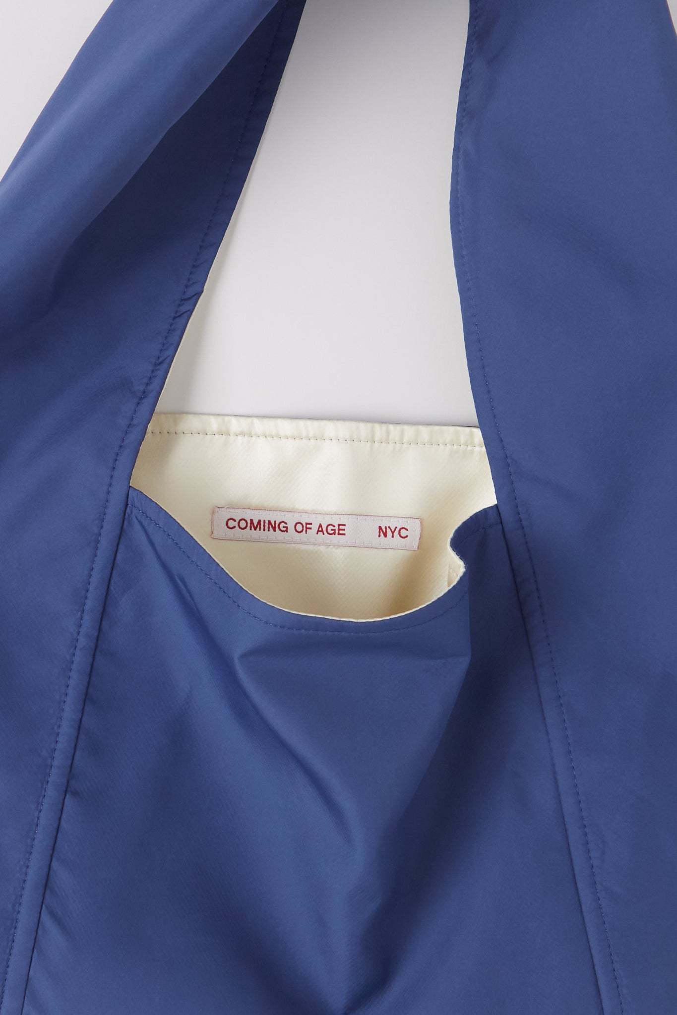 Coming of Age Reversible Flat Bag Periwinkle Pearl, curated by Shop Sommer in San Francisco.