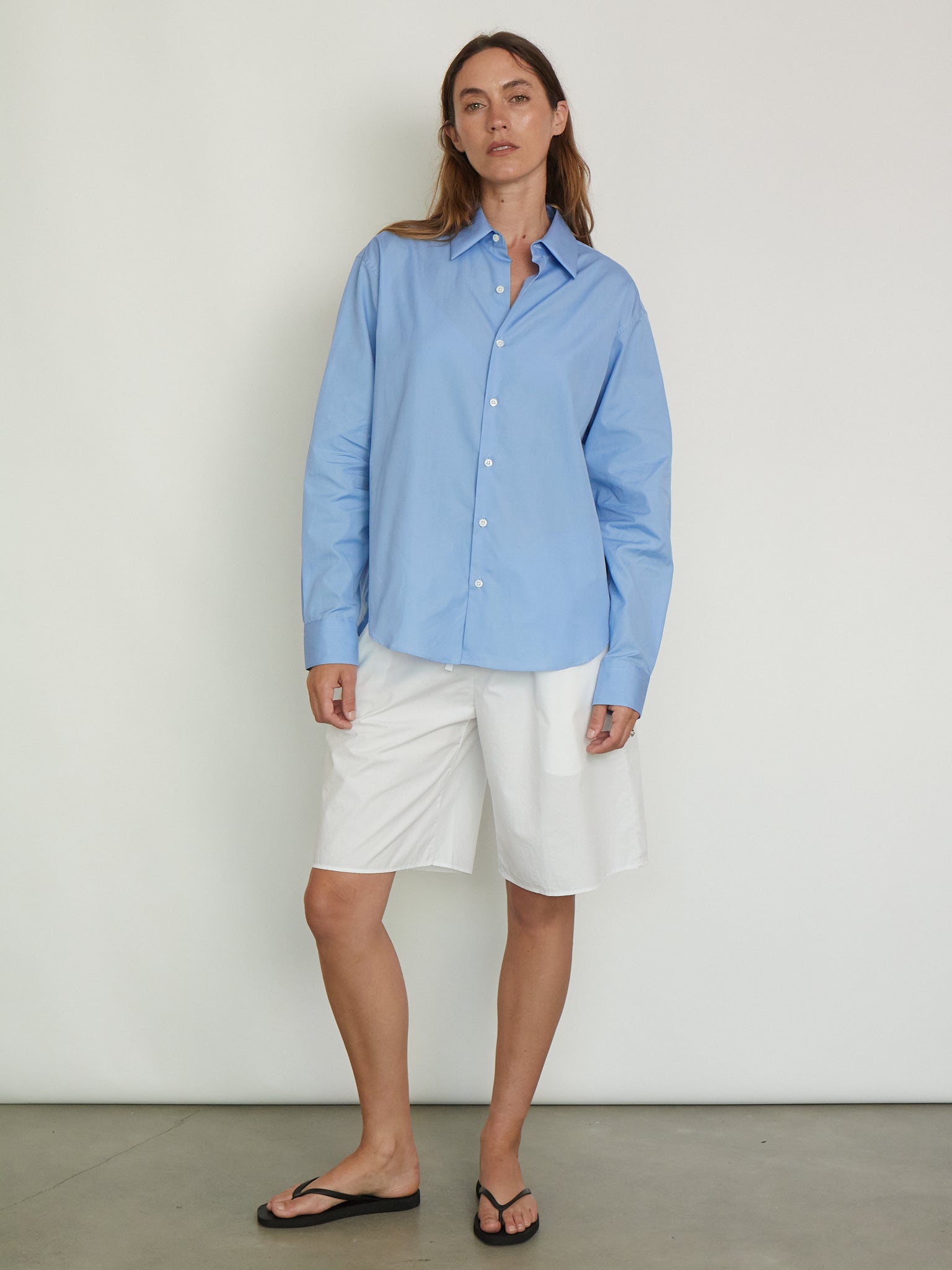 Comme Si La Shirt Classica in Grecian Blue, curated by Shop Sommer in San Francisco.