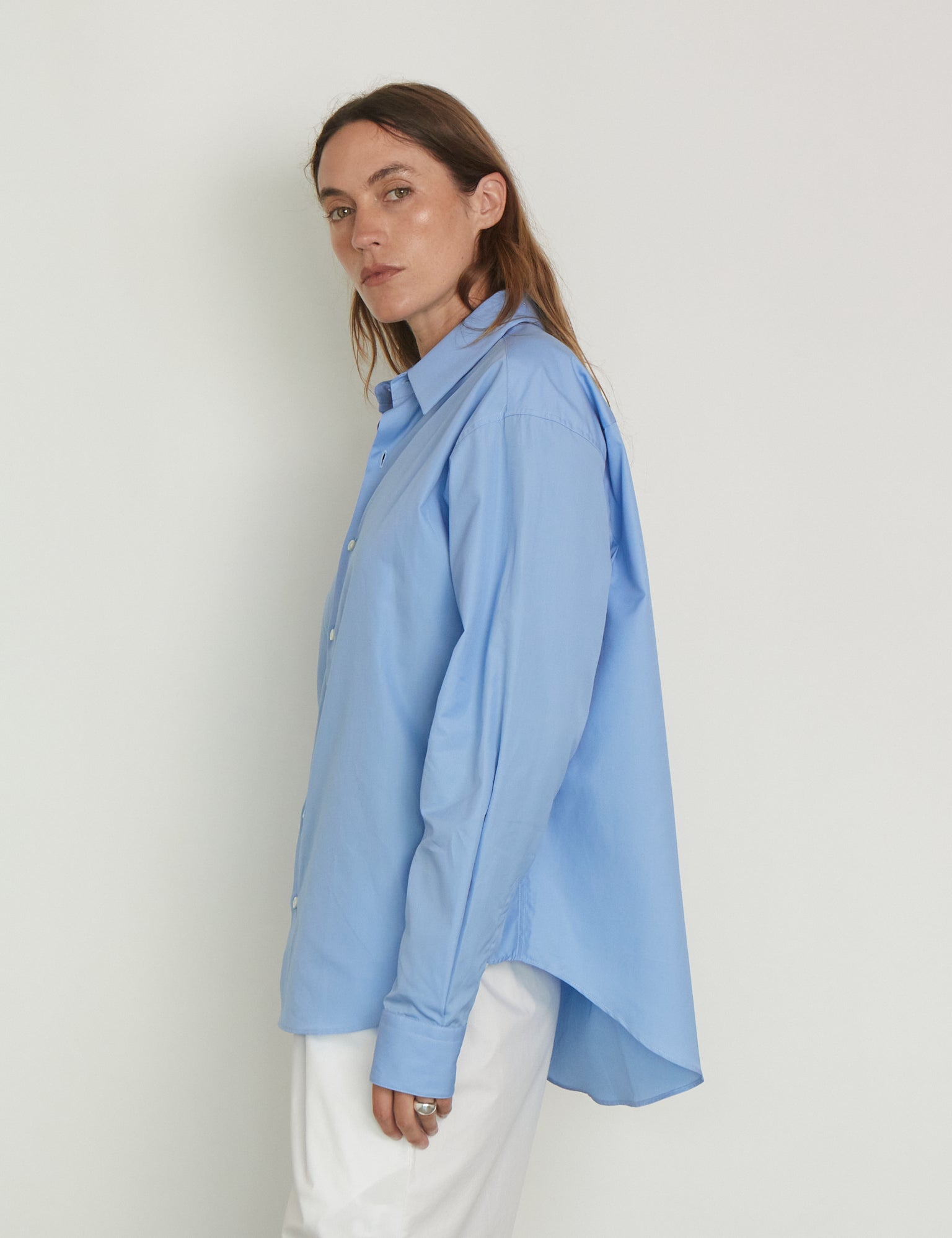 Comme Si La Shirt Classica in Grecian Blue, curated by Shop Sommer in San Francisco.