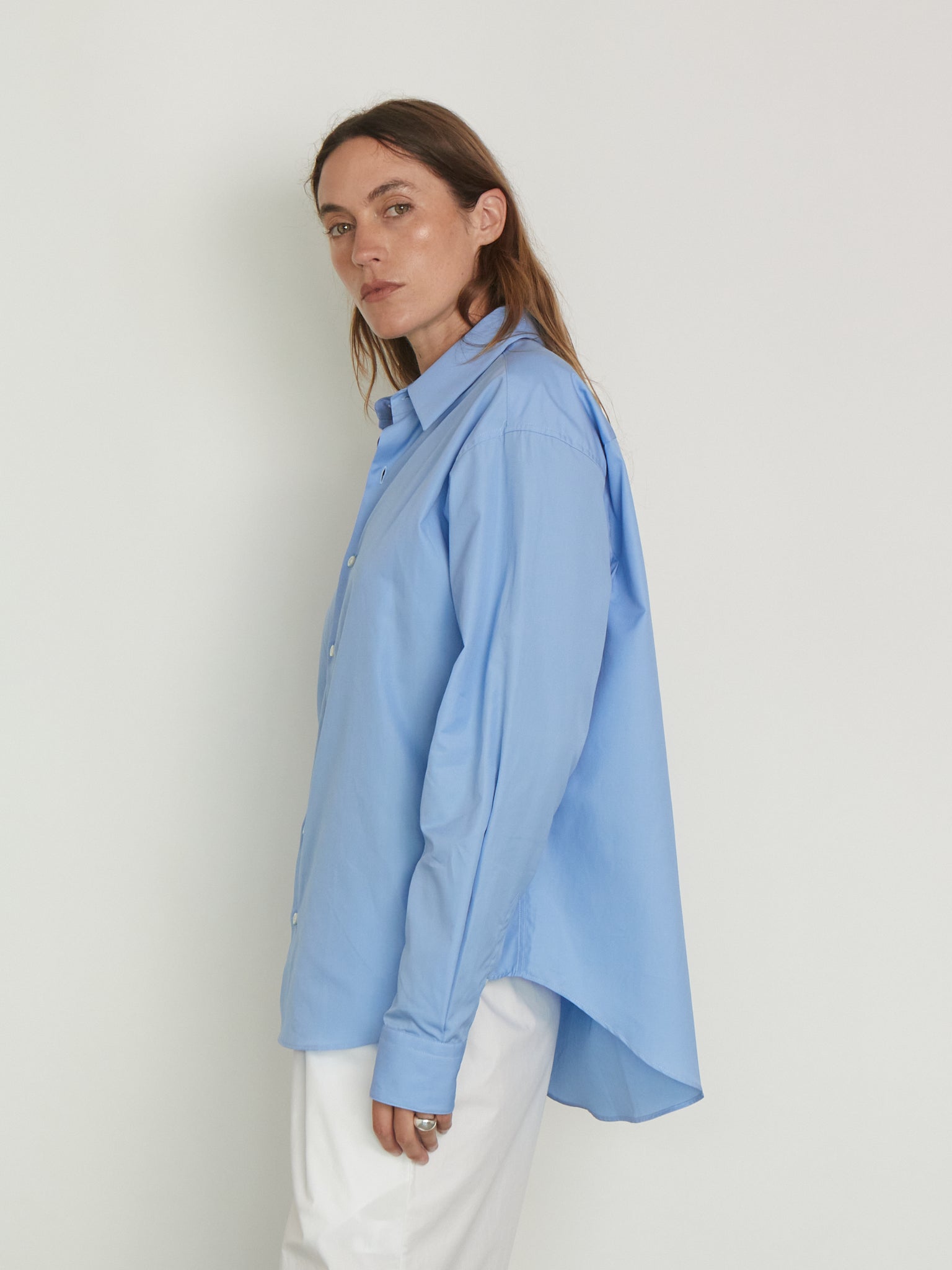 Comme Si La Shirt Classica in Grecian Blue, curated by Shop Sommer in San Francisco.
