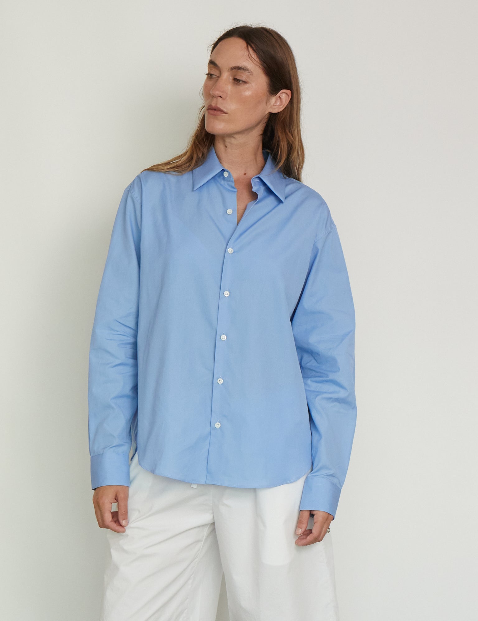 Comme Si La Shirt Classica in Grecian Blue, curated by Shop Sommer in San Francisco.