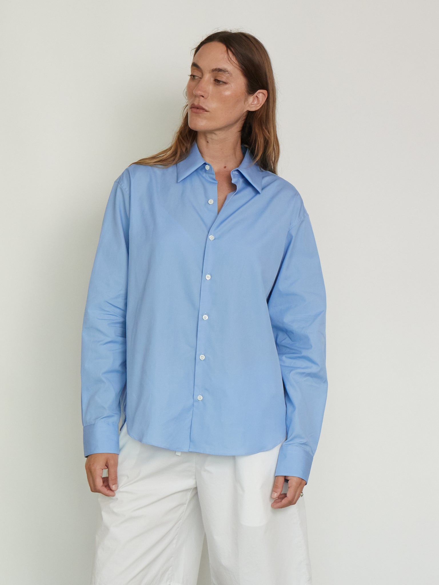 Comme Si La Shirt Classica in Grecian Blue, curated by Shop Sommer in San Francisco.
