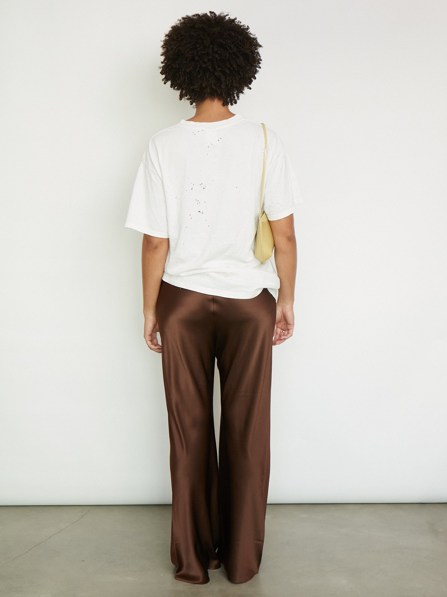 Silk Bias Pant Espresso