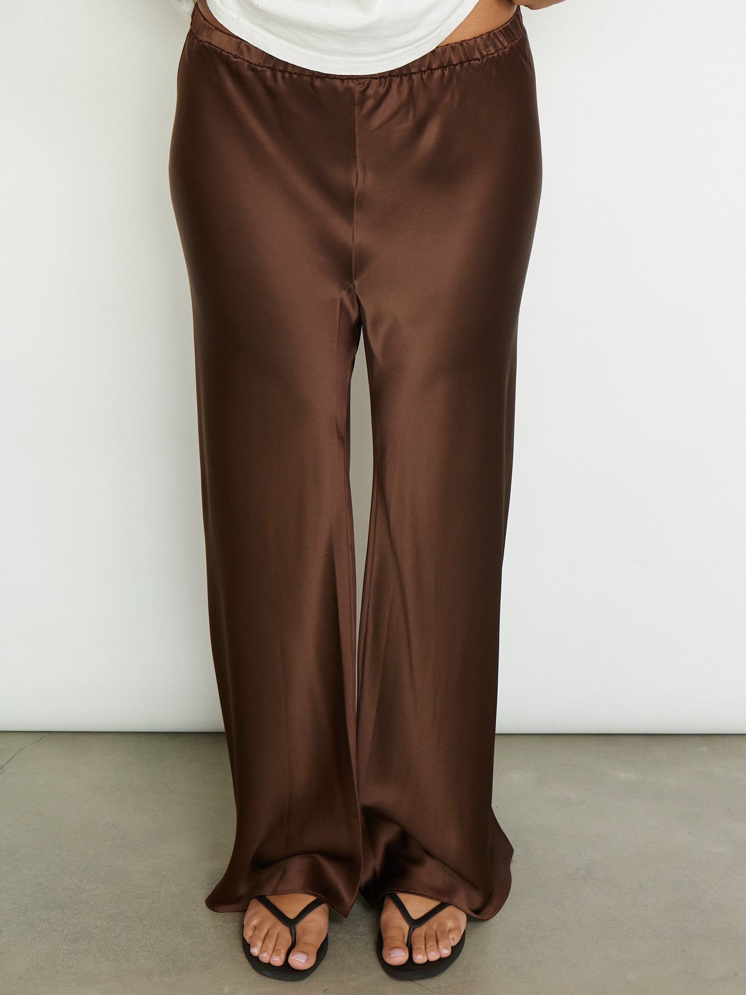 Silk Bias Pant Espresso