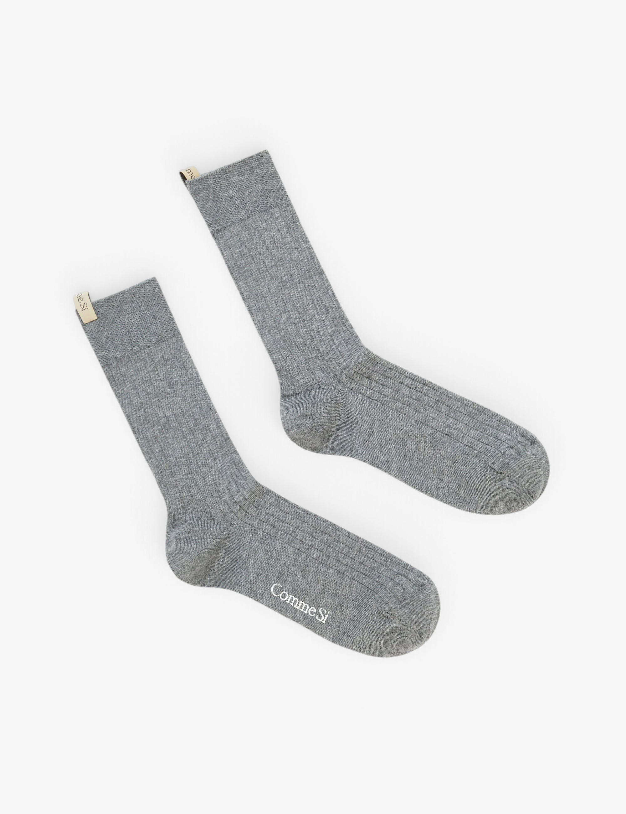 Comme Si Yves Sock Heather Gray, curated by Shop Sommer in San Francisco.
